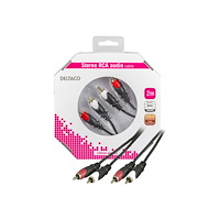 Deltaco DELTACO ljudkabel - 2 m