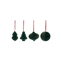 [NORDIC Brands] Dekoration Julkulor 8cm grön 4/fp