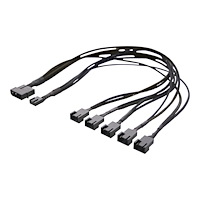 Deltaco DELTACO - strömdelare - 4-stifts PWM till 4-stifts PWM - 45 cm