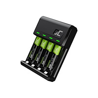 Green Cell Green Cell VitalCharger batteriladdare - 0.5 watt - med 4 x AAA NiMH 800 mAh uppladdningsbara batterier