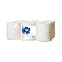 TORK Toiletpapir Tork T2 Advanced Mini Jumbo 2-lag hvid