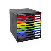 EXACOMPTA Exacompta Classic Iderama MODULO A4+ - lådskåp - svart, glänsande harlequin