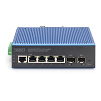 Digitus DIGITUS - switch - industriell - 4 portar - Administrerad