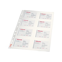 ESSELTE Esselte - visitkortsida - kapacitet: 16 kort - glasklar