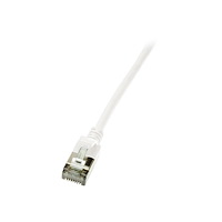 2direct LogiLink Ultraflex SlimLine - patch-kabel - 1 m - vit, RAL 9010