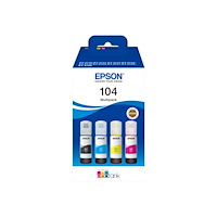 EPSON Epson EcoTank 104 - 4-pack - svart, gul, cyan, magenta - original - påfyllnadsbläck