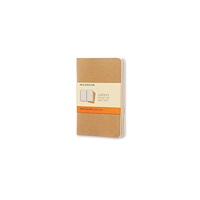 Moleskine Moleskine Cahier Journal linjerade fickor i kraftpapper, 3-p...