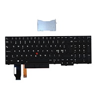 Lenovo Lite-On - ersättningstangentbord för bärbar dator - med Trackpoint - QWERTY - Nordisk Inmatningsenhet