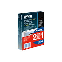 EPSON Epson Premium Glossy Photo Paper BOGOF - fotopapper - blank - 40 ark - 100 x 150 mm - 255 g/m² (paket om 2)