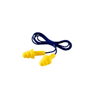 3M Ørepropper, 3M E-A-R Ultrafit, med snor, gule/blå, pakke a 5...