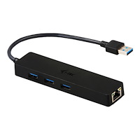 i-tec i-Tec USB 3.0 Slim HUB 3 Port + Gigabit Ethernet Adapter - hubb - 3 portar