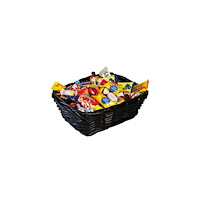 KARAMELLO Godis Presentkorg svart inslaget 1,5kg