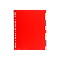 EXACOMPTA Exacompta A4 Maxi - avdelare - 12 delar - för 297 x 245 mm - tabbad - tillgänglig i olika fäger