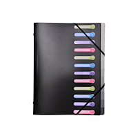 EXACOMPTA Exacompta - klassifikationsmapp - 12 delar - för A4 - tabbad - svart