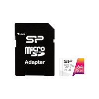 Silicon Power SILICON POWER Elite - flash-minneskort - 64 GB - mikroSDXC UHS-I