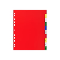 EXACOMPTA Exacompta - avdelare - 10 delar - blandade klara färger