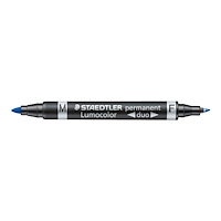 STAEDTLER STAEDTLER Lumocolor duo - märkpenna med dubbel spets - blå