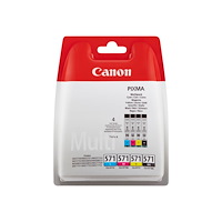 CANON Canon CLI-571 C/M/Y/BK Value Pack - 4-pack - svart, gul, cyan, magenta - original - bläcktank