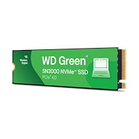 Western Digital WD Green SN3000 WDS100T4G0E-00CPS0 - SSD - 1 TB - PCIe 4.0 x4 (NVMe)