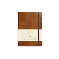 Mayland-Burde A/S A5 Forma Deluxe veckokalender korsformat brun konstläder 202...