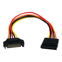 StarTech.com StarTech.com 8in 15 pin SATA Power Extension Cable - 8 SATA power Extension Cable - 8 SATA power Extension cord - förlän...
