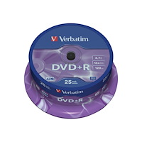 VERBATIM Verbatim DataLifePlus - DVD+R x 25 - 4.7 GB - lagringsmedier