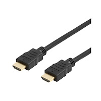 Deltaco DELTACO Office HDMI-1010D-DO - HDMI-kabel med Ethernet - 1 m