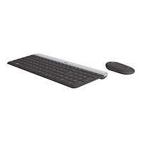 Logitech Logitech Slim Wireless Combo MK470 - sats med tangentbord och mus - QWERTZ - tysk - grafit Inmatningsenhet