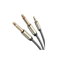 Ugreen Ugreen 10618, 3.5mm, Hanstik, 2 x 6.35mm, Hanstik, 3 m, Sort