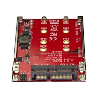 StarTech.com StarTech.com Dual-Slot M.2-enhet till SATA-adapter för 2,5" Drive Bay - RAID - kontrollerkort (RAID) - M.2 Card - SATA 6...