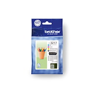 Brother Brother LC3217 Value Pack - 4-pack - svart, gul, cyan, magenta - original - bläckpatron