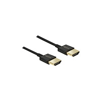 DeLOCK Delock Slim Premium - HDMI-kabel med Ethernet - 1 m