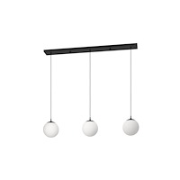 EGLO EGLO Rondo 3, Svart, Vit, Vit, Glas, Stål, Rund, Svart, inom...