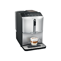 Siemens Siemens EQ.300 TF303E01 - automatisk kaffekokare med mjölkskummare - 15 bar - ljus silver
