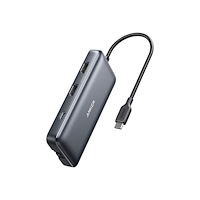 ANKER Anker PowerExpand 8-in-1 USB-C PD Media Hub - dockningsstation - USB-C - 2 x HDMI - 1GbE