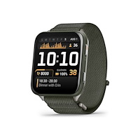 Garmin Garmin Venu X1 - moss fiberförstärkt titan - sportklocka med band - mossa - 32 GB