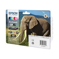 EPSON Epson 24XL Multipack - 6-pack - XL - svart, gul, cyan, magenta, ljus magenta, ljus cyan - original - bläckpatron