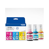 Brother Brother BTD100CL Value Pack - 3-pack - hög kapacitet - gul, cyan, magenta - original - påfyllnadsbläck