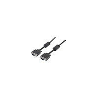 Manhattan Computer Products Manhattan VGA Monitor Cable (with Ferrite Cores), 3m, Black, Male to Male, HD15, Cable of higher SVGA Specification (ful...