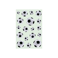 HERMA HERMA DECOR - dekorationsbindemedel - 54 delar - football - 3 ark - papper