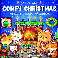 Legind A/S Comfy Christmas : Mysig och gullig Cozy Coloring målarbok från Coloring Book Cafe (häftad)