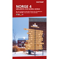Kartförlaget Mellersta och N. Norge 4 EasyMap, 1:420 000