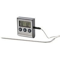 XAVAX Digital Meat Thermometer with Timer Cable Sensor