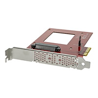 StarTech.com StarTech.com U.2 till PCIe-adapter för 2,5" U.2 NVMe SSD - SFF-8639 - x4 PCI Express 4.0 - gränssnittsadapter - Ultra M....