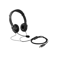 Kensington Computer Products Group Kensington USB Hi-Fi Headphones - hörlurar med mikrofon - USB