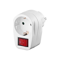 Goobay goobay - adapter för effektkontakt - power CEE 7/7 till CEE 7/4