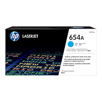 Hewlett-Packard HP 654A - cyan - original - LaserJet - tonerkassett (CF331A)