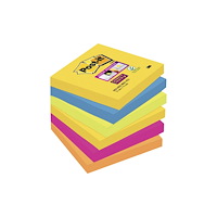 3M Post-it Super Sticky Rio de Janeiro 654-6SS-RIO-EU - anteckningar - 76 x 76 mm - 540 ark (6 x 90)