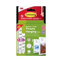 3M 3M Command Strips V-Pack White  4 Sets M + 8 Sets