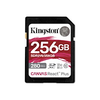 Kingston Technology Kingston Canvas React Plus - flash-minneskort - 256 GB - SDXC UHS-II